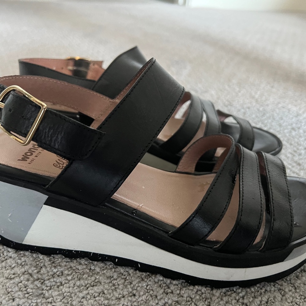 Tri Color Platform Women's Sandal